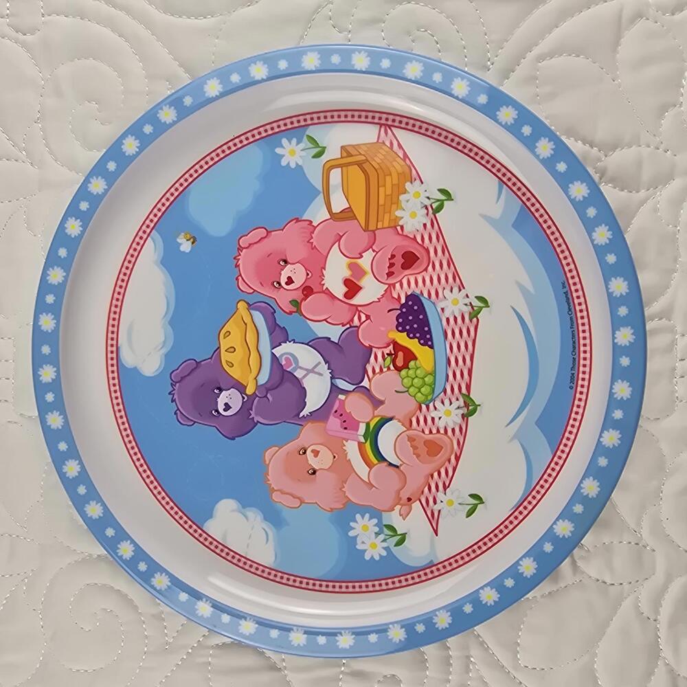 Vintage 2004 Zak Designs Care Bears Picnic Plate